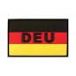 Preview: Patch Deutschland Flagge DEU PVC Groß 8x5 cm mit Klett