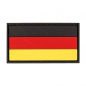 Preview: Patch Deutschland Flagge DEU PVC Groß 8x5 cm mit Klett