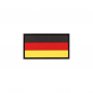 Preview: Patch Deutschland Flagge DEU PVC Klein 5,5x3 cm mit Klett