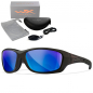 Preview: Wiley X - WX Gravity Captivate Polarized Blue Mirror Black Crystal Frame Sonnenbrille