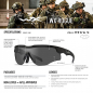 Preview: Wiley X - WX Rogue COMM Grey/Clear/Light Rust Matte Black Frame Sonnenbrille