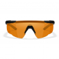 Preview: Wiley X - WX Saber Advanced Light Rust Matte Black Frame Safety Glasses