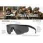 Preview: Wiley X - WX Saber Advanced Light Rust Matte Black Frame Safety Glasses