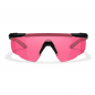 Preview: Wiley X - WX Saber Advanced Vermillion Matte Black Frame Safety Glasses