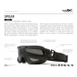 Preview: Wiley X - Spear Smoke Grey/Clear  Matte Black Frame Googles