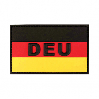 Patch Deutschland Flagge DEU PVC Groß 8x5 cm mit Klett