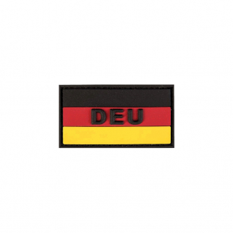 Patch Deutschland Flagge DEU PVC Klein 5,5x3 cm mit Klett