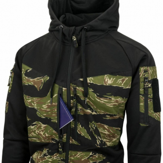 Helikon-Tex - Rogue Hoodie FullZip - Black / Desert Night Camo