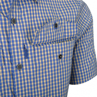 Helikon-Tex Covert Concealed Carry Short Sleeves Shirt -  Royal Blue Checkered