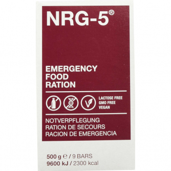 NRG-5 Notration Notverpflegung - 24 x 500 g, (9 Riegel)