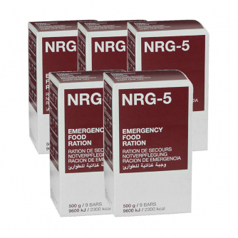 NRG-5 Notration Notverpflegung - 5 x 500 g, (9 Riegel)