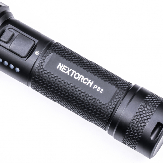 Nextorch P83 LED-Taschenlampe mit 360° Warnlicht-Funktion + Notfall-Glasbrecher