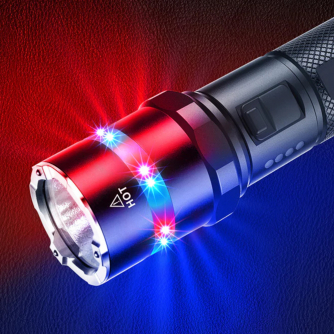 Nextorch P84 LED-Taschenlampe mit 360° Warnlicht-Funktion + Notfall-Glasbrecher