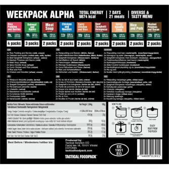 Tactical Foodpack - Weekpack Alpha 2080g (Combo)