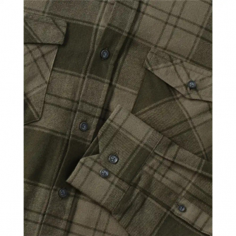 Wald & Forst Jagd Flannelhemd Breito - Oliv Kariert