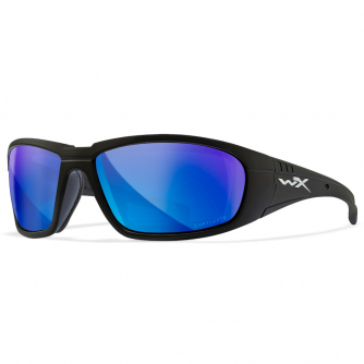 Wiley X - WX Boss Captivate Blue Mirror Matte Black Frame Sonnenbrille