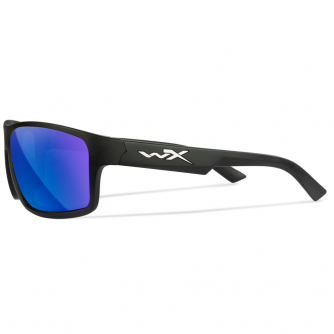 Wiley X - Peak Captivate Blue Mirror Matte Black Frame  Sunglasses