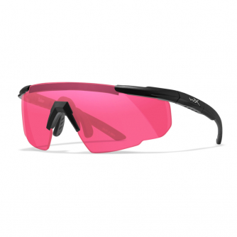 Wiley X - WX Saber Advanced Vermillion Matte Black Frame Safety Glasses