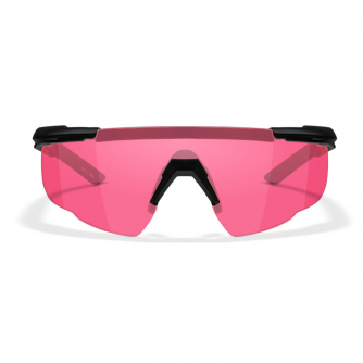 Wiley X - WX Saber Advanced Vermillion Matte Black Frame Safety Glasses