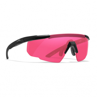 Wiley X - WX Saber Advanced Vermillion Matte Black Frame Safety Glasses