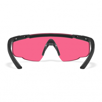 Wiley X - WX Saber Advanced Vermillion Matte Black Frame Safety Glasses