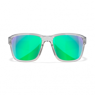 Wiley X - Trek Captivate Green Mirror Gloss Crystal Light Grey Frame Sunglasses