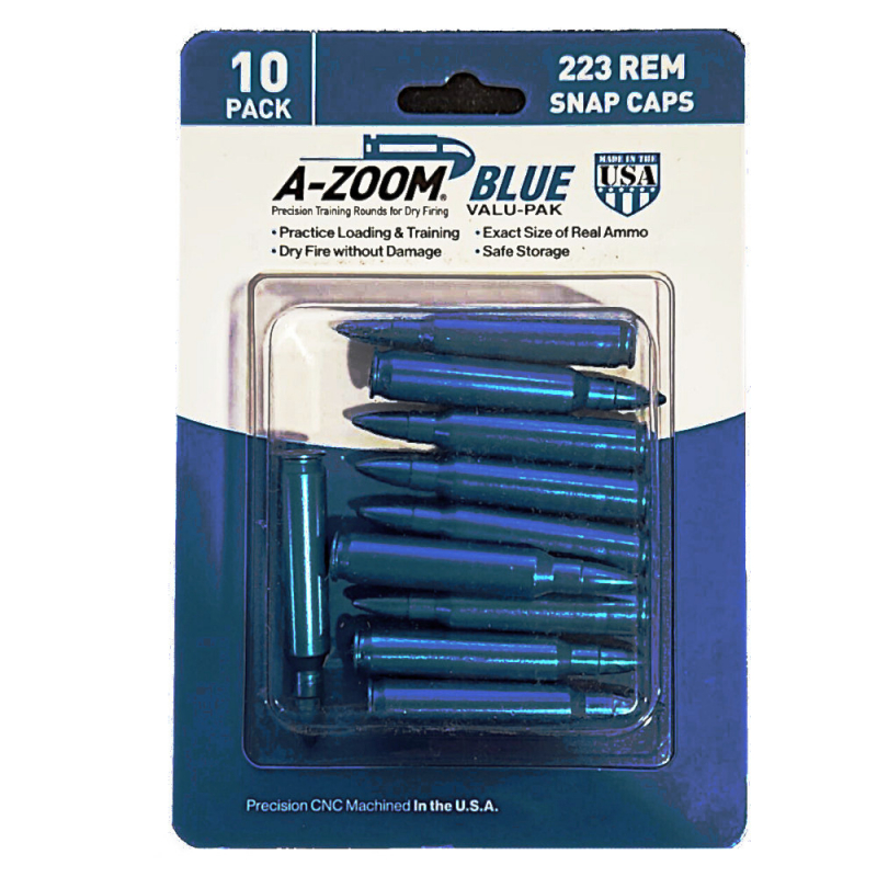 A-Zoom Dummy Rounds .223 Rem 10 Pack - Blue