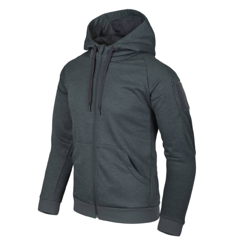 Helikon-Tex Urban Tactical Hoodie Fullzip - Black-Grey Melange