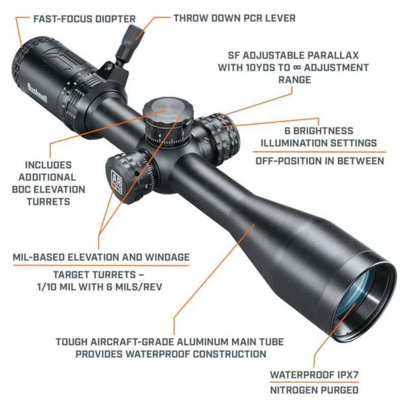 Bushnell AR Optics 4.5-18x40 Riflescope Illuminated Multi-Turret