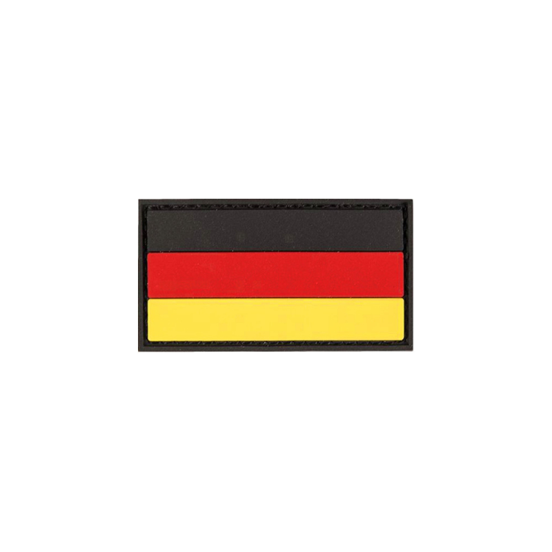 Patch Deutschland Flagge DEU PVC Klein 5,5x3 cm mit Klett