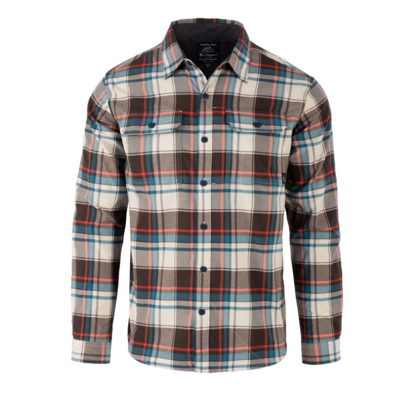 Helikon-Tex Greyman Shirt - Coral Crimson Checkered