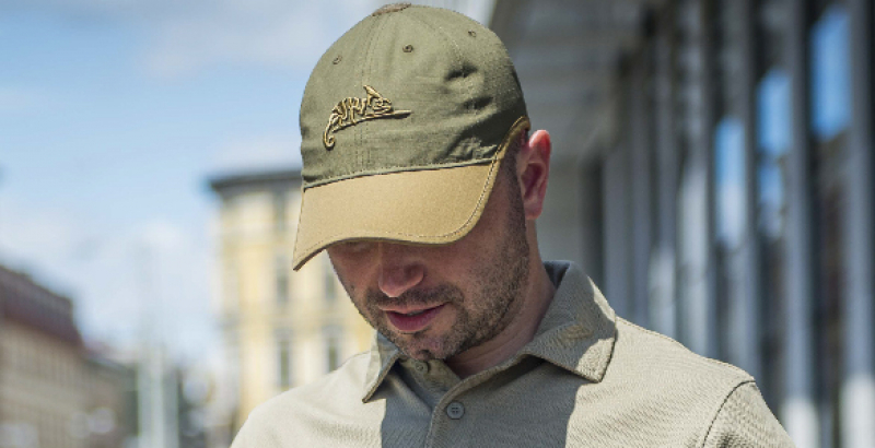 Helikon-Tex BBC Logo Cap Baseball - Olive Green / Adaptive Green Ripstop