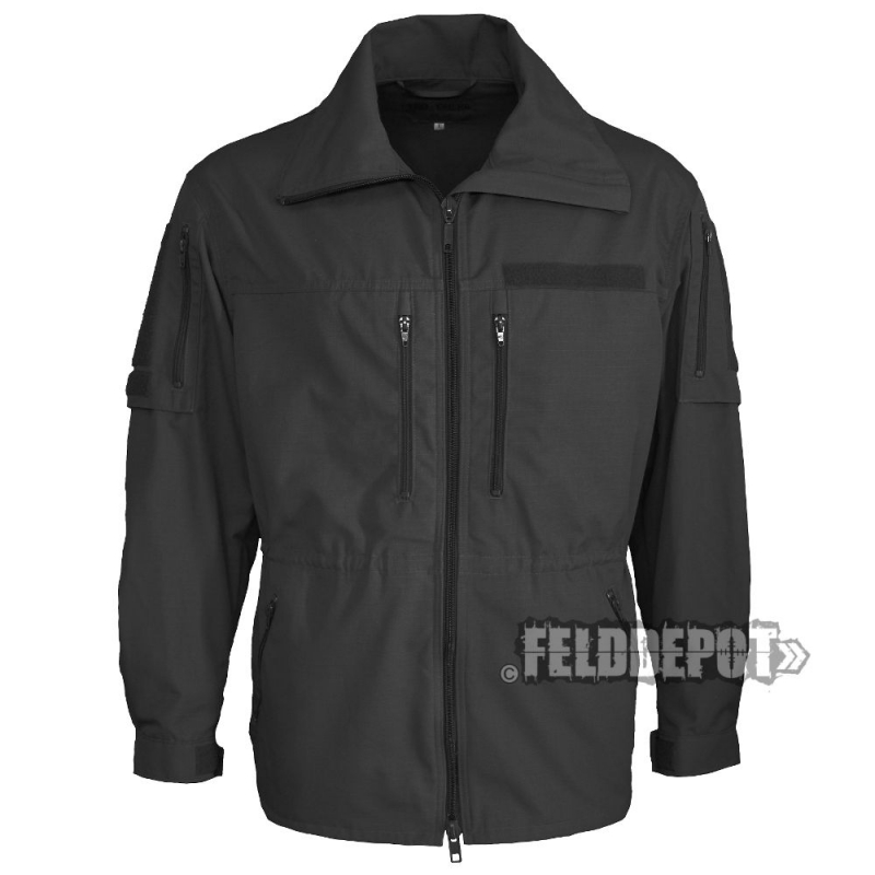 Leo Köhler Tactical Jacke Ripstop - Schwarz Black