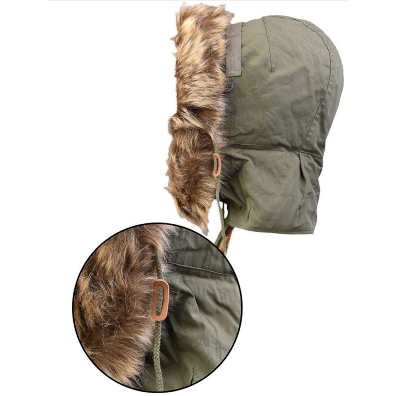 Mil-Tec US Shell M51 Parka Fur Hood - Olive Green