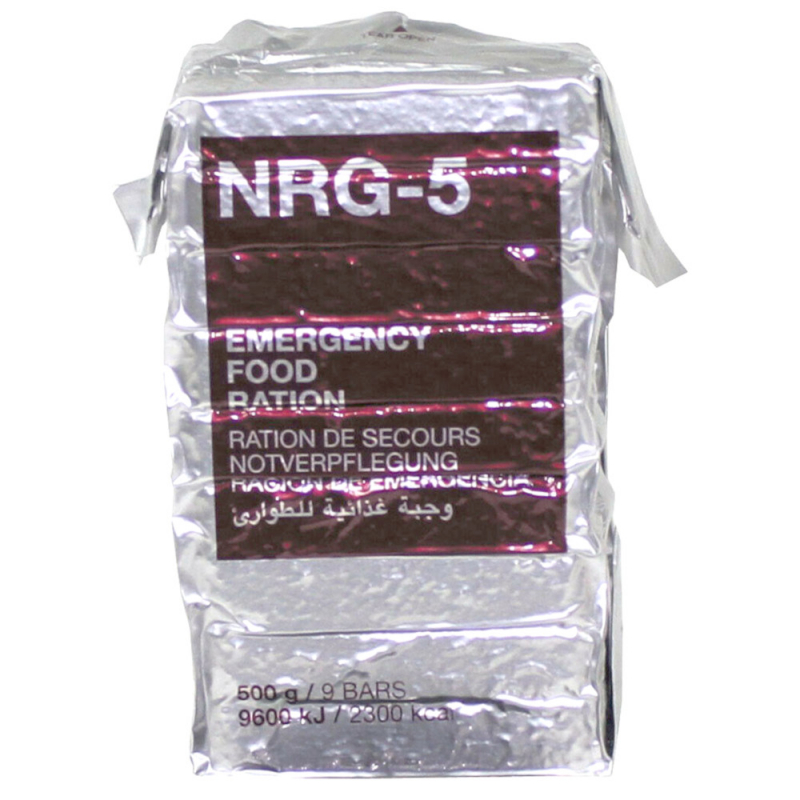 NRG-5 Emergency Food Ration - 500 g (9 Bars)