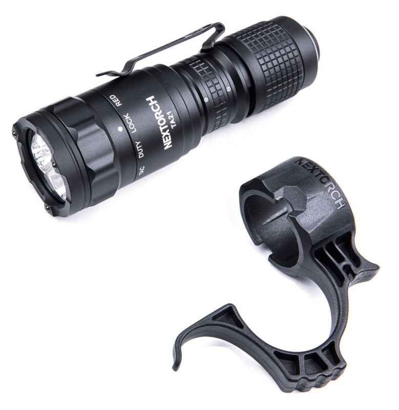 Nextorch TA21 Set Tactical Flashlight | Red & White Light