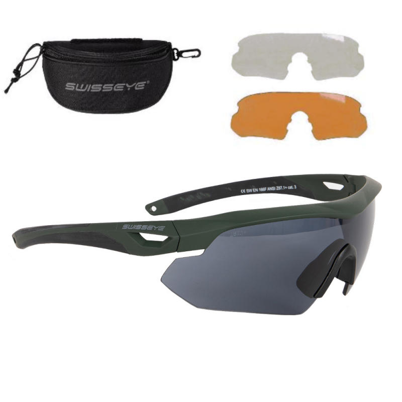 Swiss Eye Nighthawk Tactical Spectacles - Green (40293)