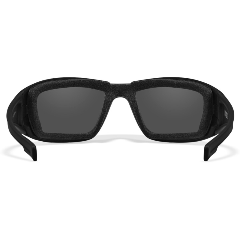 Wiley X - WX Boss Grey Silver Flash Matte Black Frame Sunglasses