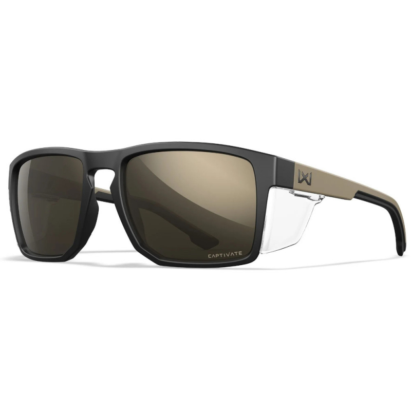 Wiley X Founder Captivate - Tungsten Mirror Matte Black-Tan