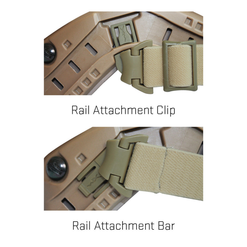 Wiley X - Rail Attachment System (RAS) Black for WX Spear + WX Nerve