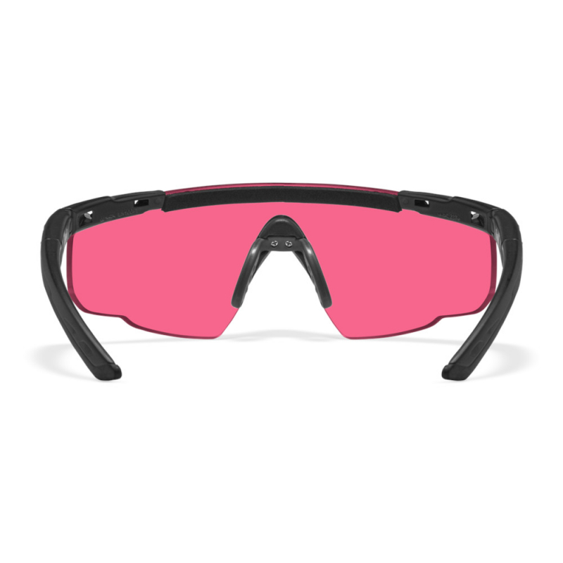 Wiley X - WX Saber Advanced Vermillion Matte Black Frame Safety Glasses