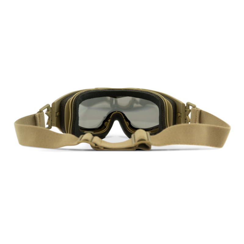 Wiley X - Spear Smoke Grey/Clear  Matte Tan Frame Googles