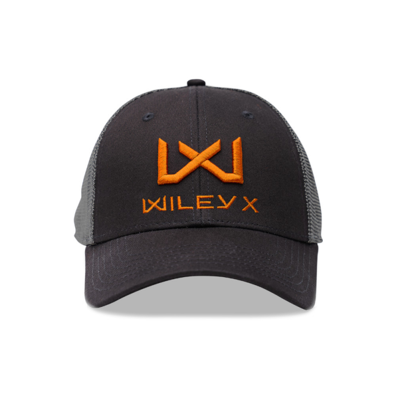 Wiley X Trucker Cap - Dark Grey-Orange