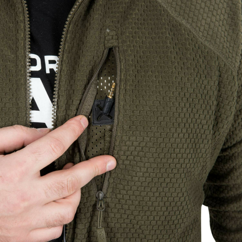 Helikon-Tex Alpha Tactical Jacket Grid Fleece - Schwarz Black