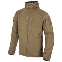 Helikon-Tex Alpha Hoodie Jacket Grid Fleece - Coyote