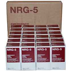 NRG-5 Emergency Food Ration - 24 x 500 g each (9 Bars)