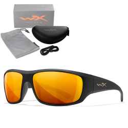 Wiley X - Omega Captivate Bronze Mirror Matte Black Frame Sonnenbrille